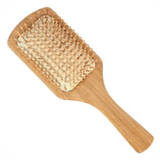 RickiParodi Bambusova široka pravokotna krtača za lase