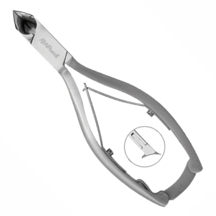 Ščipalke za nohte RickiParodi, rezanje spredaj, polmesečaste, nerjaveče jeklo, 14 cm